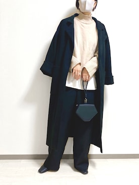 「Amulet（アミュレット）のアイテム」を使った、sayaさん（レディース・170cm）の冬コーディネート