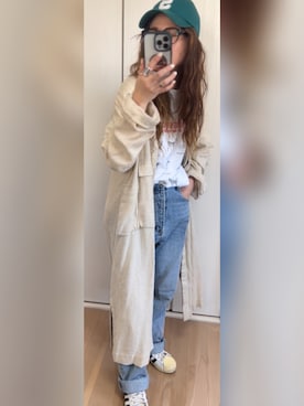 「ごきげんウィーク」｜「アイテム（シャツワンピース）」を使った、M★★★さん（レディース・156cm）の春コーディネート