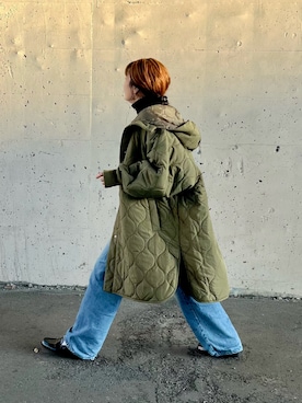 「アイテム（その他アウター）」を使った、M★★★さん（レディース・156cm）の秋コーディネート