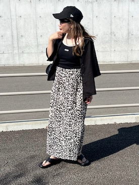 「キャップ女子」｜「アイテム（その他）」を使った、M★★★さん（レディース・156cm）の夏コーディネート