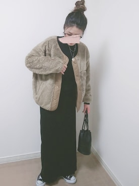 「URBAN RESEARCH Sonny Label（アーバンリサーチサニーレーベル）のアイテム（ブルゾン）」を使った、M★★★さん（レディース・156cm）の冬コーディネート