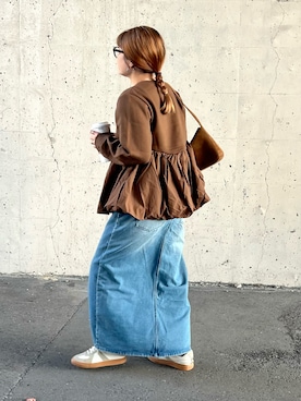 「アイテム（スウェット）」を使った、M★★★さん（レディース・156cm）の秋コーディネート