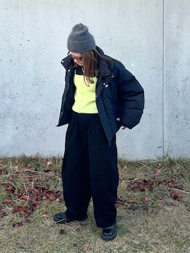 「Auntie Rosa Holiday（アンティローザホリデー）のアイテム」を使った、M★★★さん（レディース・156cm）の冬コーディネート