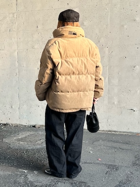 「アイテム（ダウンジャケット/コート）」を使った、M★★★さん（レディース・156cm）の秋コーディネート