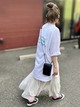「antiqua（アンティカ）のアイテム（リング）」を使った、M★★★さん（レディース・156cm）の夏コーディネート