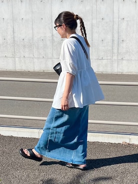 「アイテム（その他トップス）」を使った、M★★★さん（レディース・156cm）の夏コーディネート