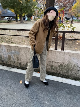 「URBAN RESEARCH Sonny Label（アーバンリサーチサニーレーベル）のアイテム（ブルゾン）」を使った、M★★★さん（レディース・156cm）の冬コーディネート