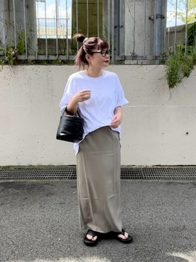 「reca（レカ）のアイテム（スカート）」を使った、M★★★さん（レディース・156cm）の夏コーディネート