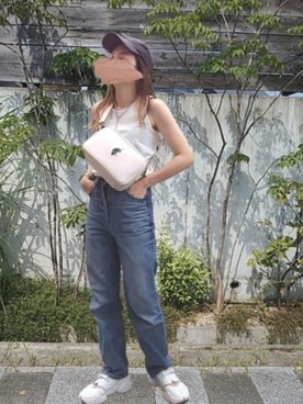 「キャップ女子」｜M★★★さん（レディース・156cm）の夏コーディネート