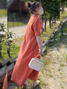 「antiqua（アンティカ）のアイテム（リング）」を使った、M★★★さん（レディース・156cm）の夏コーディネート