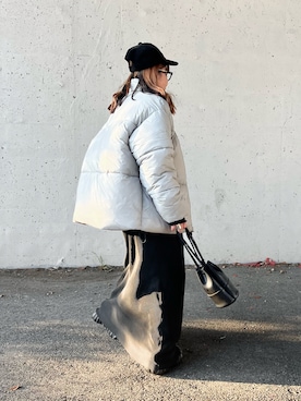 「アイテム（帽子）」を使った、M★★★さん（レディース・156cm）の秋コーディネート