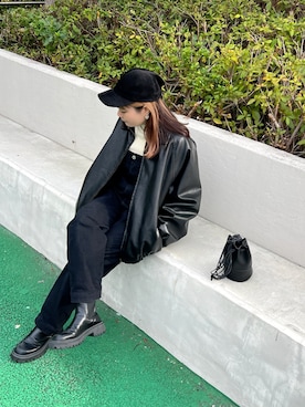 「Starting Over（スターティングオーバー）のアイテム」を使った、M★★★さん（レディース・156cm）の冬コーディネート