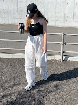 「NEW BALANCE（ニューバランス）のアイテム」を使った、M★★★さん（骨格ストレート・レディース・156cm）の夏コーディネート