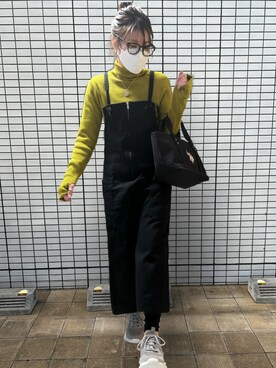 「タートルネック」｜「アイテム（レギンス/スパッツ）」を使った、M★★★さん（レディース・156cm）の冬コーディネート