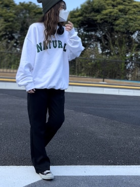 「スウエット」｜「アイテム（その他）」を使った、M★★★さん（レディース・156cm）の春コーディネート