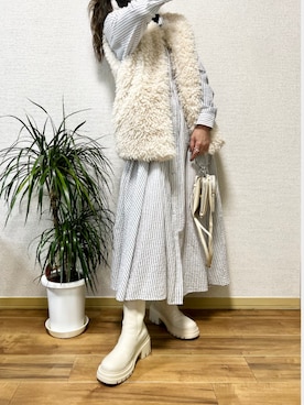 「ODETTE E ODILE（オデットエオディール）のアイテム」を使った、M★★★さん（骨格ストレート・レディース・156cm）の秋コーディネート
