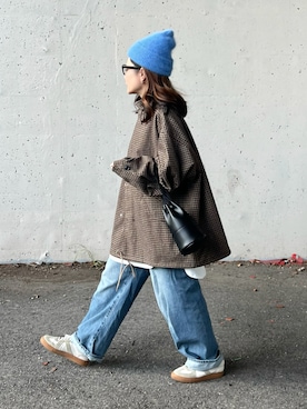 「アイテム（キャミソール）」を使った、M★★★さん（レディース・156cm）の秋コーディネート