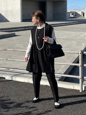 「antiqua（アンティカ）のアイテム」を使った、M★★★さん（レディース・156cm）の春コーディネート