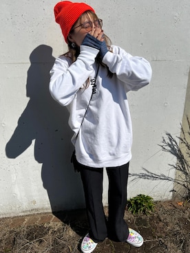 「VANS（バンズ）のアイテム」を使った、M★★★さん（骨格ストレート・レディース・156cm）の秋コーディネート