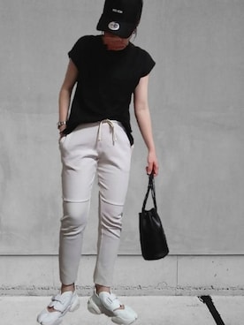 「キャップ女子」｜M★★★さん（レディース・156cm）の夏コーディネート