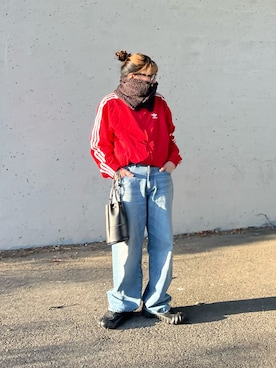 「アイテム（ネックウォーマー/スヌード）」を使った、M★★★さん（レディース・156cm）の冬コーディネート