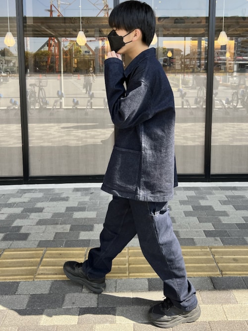 UNIQLO68デニムジャケットとデニムパンツセット 1680199103_500.jpg