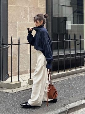 「アイテム（ローファー）」を使った、mana_lemageさん（レディース・161cm）の秋コーディネート