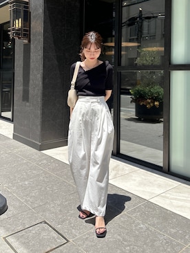 「アシメ」｜「アイテム（その他）」を使った、mana_lemageさん（レディース・161cm）の春コーディネート