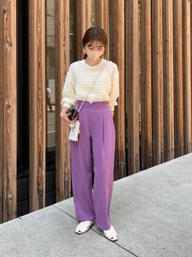 「デザイントップス」｜「アイテム（その他）」を使った、mana_lemageさん（レディース・161cm）の夏コーディネート