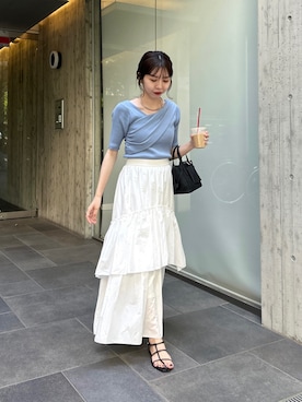 「アシンメトリー」｜「アイテム（その他）」を使った、mana_lemageさん（レディース・161cm）の夏コーディネート