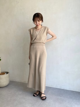 「ラップスカート」｜mana_lemageさん（レディース・161cm）の春コーディネート