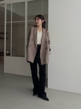 「アイテム（ローファー）」を使った、mana_lemageさん（レディース・161cm）の秋コーディネート