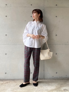 「ドルマンスリーブ」｜「アイテム（その他）」を使った、mana_lemageさん（レディース・161cm）の夏コーディネート