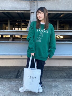「JUNRED（ジュンレッド）のアイテム（その他）」を使った、NATSUさん（レディース・155cm）の冬コーディネート