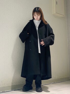 「JUNRED（ジュンレッド）のアイテム（トレンチコート）」を使った、NATSUさん（レディース・155cm）の秋コーディネート