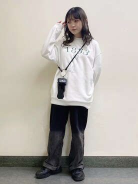 「JUNRED（ジュンレッド）のアイテム（その他）」を使った、NATSUさん（レディース・155cm）の冬コーディネート