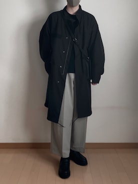 「CASPER JOHN」｜「アイテム（その他シューズ）」を使った、mellさん（メンズ・170cm）の冬コーディネート