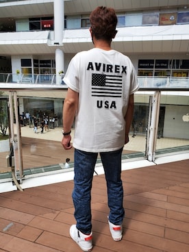 「AVIREX（アヴィレックス）のアイテム（腕時計）」を使った、avlrex1126さん（メンズ・180cm）の夏コーディネート
