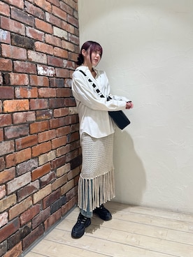 「MARNI（マルニ）のアイテム」を使った、薫子さん（レディース・158cm）の秋コーディネート