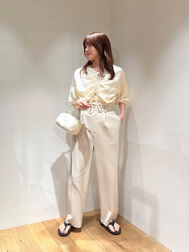 「ritarow」｜薫子さん（レディース・157cm）の春コーディネート
