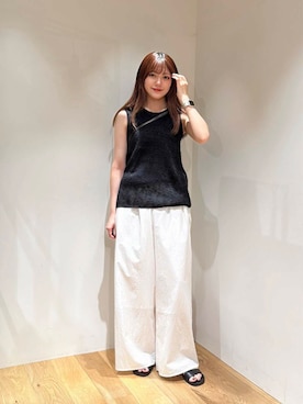 「初夏のお出掛けコーデ」｜薫子さん（レディース・157cm）の夏コーディネート