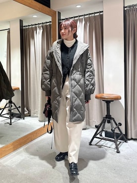 薫子さん（レディース・157cm）の冬コーディネート