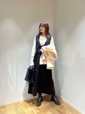 薫子さん（レディース・157cm）の冬コーディネート