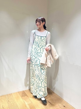 「URBANRESEARCH」｜「アイテム（デニムジャケット）」を使った、薫子さん（レディース・158cm）の冬コーディネート