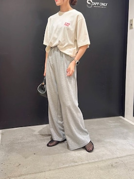 「URBAN RESEARCH（アーバンリサーチ）のアイテム（バレエシューズ）」を使った、薫子さん（レディース・157cm）の夏コーディネート