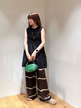 「初夏のお出掛けコーデ」｜薫子さん（レディース・157cm）の夏コーディネート