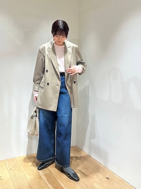 「URBAN RESEARCH（アーバンリサーチ）のアイテム（テーラードジャケット）」を使った、薫子さん（レディース・158cm）の春コーディネート