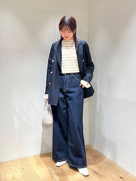 「アイテム（その他アウター）」を使った、薫子さん（レディース・157cm）の春コーディネート