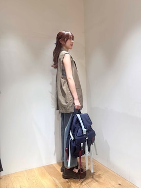 「アイテム（その他アウター）」を使った、薫子さん（レディース・157cm）の夏コーディネート