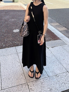 「GANNI（ガニー）のアイテム（ハンドバッグ、その他）」を使った、薫子さん（レディース・157cm）の夏コーディネート